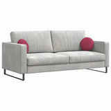 Cuscini per Seduta 2 pcs Rosso Vino  40 x 13 cm Velluto