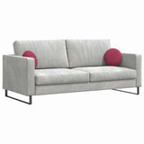 Cuscini per Seduta 2 pcs Rosso Vino  40 x 13 cm Velluto