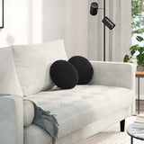 Cuscini per Seduta 2 pcs Nero  40 x 13 cm Velluto