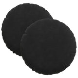 Cuscini per Seduta 2 pcs Nero  40 x 13 cm Velluto