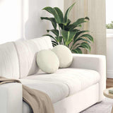 Cuscini per Seduta 2 pcs Crema  40 x 13 cm Velluto