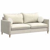 Cuscini per Seduta 2 pcs Crema  40 x 13 cm Velluto