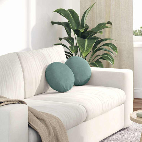 Cuscini per Seduta 2 pcs Verde Mare  40 x 13 cm Velluto