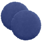 Cuscini per Seduta 2 pcs Blu Polizia  40 x 13 cm Velluto