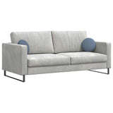 Cuscini per Seduta 2 pcs Blu  30 cm Tessuto in Cords