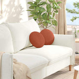 Cuscini per Seduta 2 pcs Rosso Arancio  30 cm Tessuto in Cords