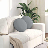 Cuscini per Seduta 2 pcs Grigio chiaro 40 x 13 cm Tessuto