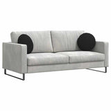 Cuscini per Seduta 2 pcs Nero 40 x 13 cm Tessuto