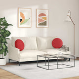 Cuscini per Seduta 2 pcs Rosso 40 x 13 cm Tessuto