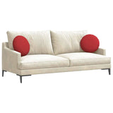 Cuscini per Seduta 2 pcs Rosso 40 x 13 cm Tessuto