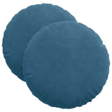 Cuscini per Seduta 2 pcs Blu  40 x 13 cm Velluto