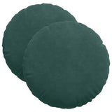 Cuscini per Seduta 2 pcs Verde Scuro  40 x 13 cm Velluto