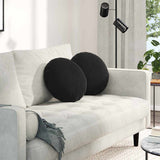 Cuscini per Seduta 2 pcs Nero  40 x 13 cm Velluto