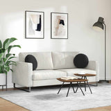 Cuscini per Seduta 2 pcs Nero  40 x 13 cm Velluto