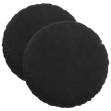 Cuscini per Seduta 2 pcs Nero  40 x 13 cm Velluto