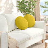 Cuscini per Seduta 2 pcs Giallo  40 x 13 cm Velluto