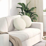 Cuscini per Seduta 2 pcs Crema  40 x 13 cm Velluto