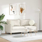 Cuscini per Seduta 2 pcs Crema  40 x 13 cm Velluto