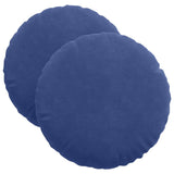 Cuscini per Seduta 2 pcs Blu Polizia  40 x 13 cm Velluto