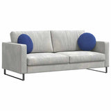 Cuscini per Seduta 2 pcs Blu Polizia  40 x 13 cm Velluto