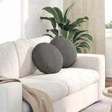 Cuscini per Seduta 2 pcs Grigio chiaro  40 cm Tessuto in Cords