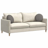 Cuscini per Seduta 2 pcs Grigio chiaro  40 cm Tessuto in Cords