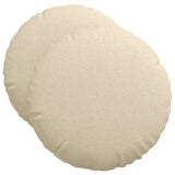 Cuscini per Seduta 2 pcs Crema 50 x 19 cm Tessuto
