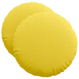 Cuscini per Seduta 2 pcs Giallo Chiaro 50 x 19 cm Tessuto