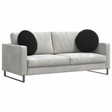 Cuscini per Seduta 2 pcs Nero  40 x 13 cm Velluto