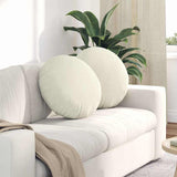 Cuscini per Seduta 2 pcs Crema  40 x 13 cm Velluto