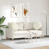 Cuscini per Seduta 2 pcs Crema  40 x 13 cm Velluto