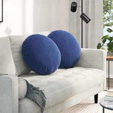 Cuscini per Seduta 2 pcs Blu Polizia  40 x 13 cm Velluto