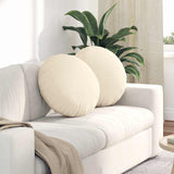 Cuscini per Seduta 2 pcs Crema  50 cm Tessuto in Cords