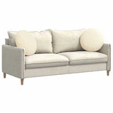 Cuscini per Seduta 2 pcs Crema  50 cm Tessuto in Cords