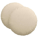 Cuscini per Seduta 2 pcs Crema 60 x 21 cm Tessuto