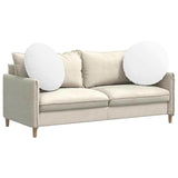 Cuscini per Seduta 2 pcs Bianco 60 x 21 cm Tessuto