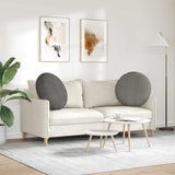 Cuscini per Seduta 2 pcs Grigio chiaro  60 cm Tessuto in Cords