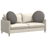 Cuscini per Seduta 2 pcs Grigio chiaro  60 cm Tessuto in Cords