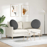 Cuscini per Seduta 2 pcs Grigio scuro  60 cm Tessuto in Cords