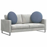 Cuscini per Seduta 2 pcs Blu  60 cm Tessuto in Cords