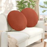 Cuscini per Seduta 2 pcs Rosso Arancio  60 cm Tessuto in Cords