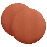 Cuscini per Seduta 2 pcs Rosso Arancio  60 cm Tessuto in Cords