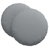 Cuscini per Seduta 2 pcs Grigio chiaro 80 x 29 cm Tessuto