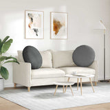 Cuscini per Seduta 2 pcs Grigio scuro 80 x 29 cm Tessuto