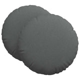 Cuscini per Seduta 2 pcs Grigio scuro 80 x 29 cm Tessuto