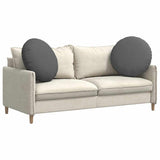 Cuscini per Seduta 2 pcs Grigio scuro 80 x 29 cm Tessuto