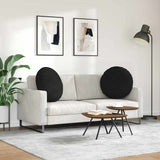 Cuscini per Seduta 2 pcs Nero 80 x 29 cm Tessuto