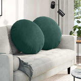 Cuscini per Seduta 2 pcs Verde Scuro 80 x 29 cm Velluto