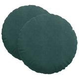 Cuscini per Seduta 2 pcs Verde Scuro 80 x 29 cm Velluto