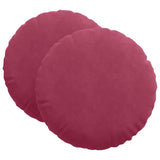 Cuscini per Seduta 2 pcs Rosso Vino 80 x 29 cm Velluto